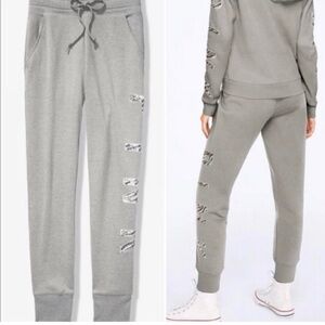 PINK VS BLING CAMPUS SKINNY JOGGERS